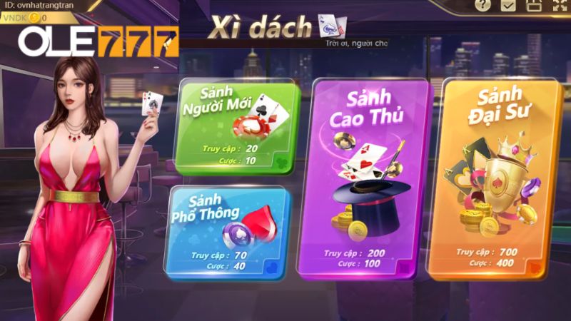 Ưu tiên chọn phòng chơi phù hợp để trải nghiệm game bài xì dách